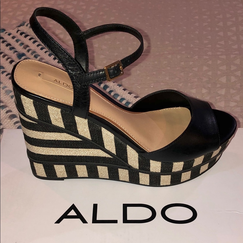 Brand new Aldo wedge sandals. Size 8